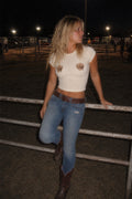 Cowboy Hat Women’s Ribbed Baby Tee