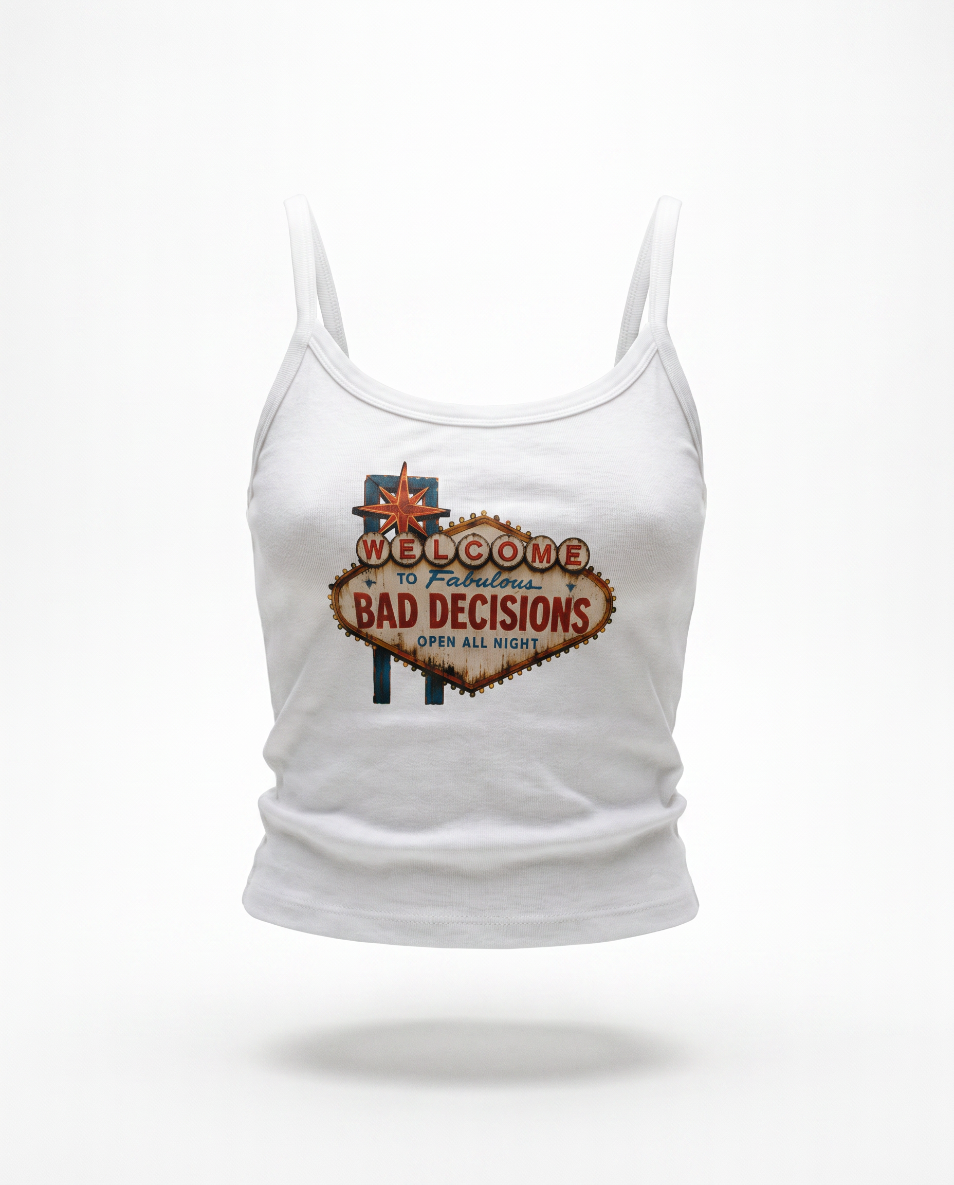 Bad Decisions Vegas Spaghetti Tank Top