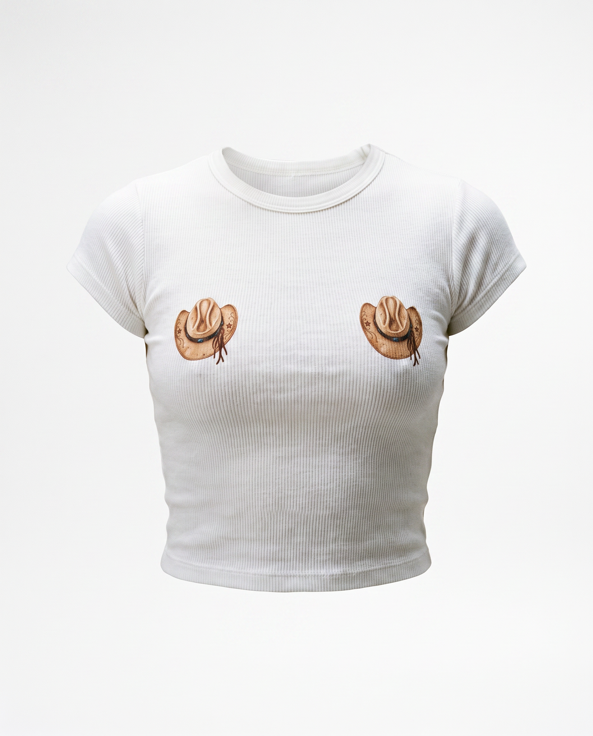 Cowboy Hat Women’s Ribbed Baby Tee