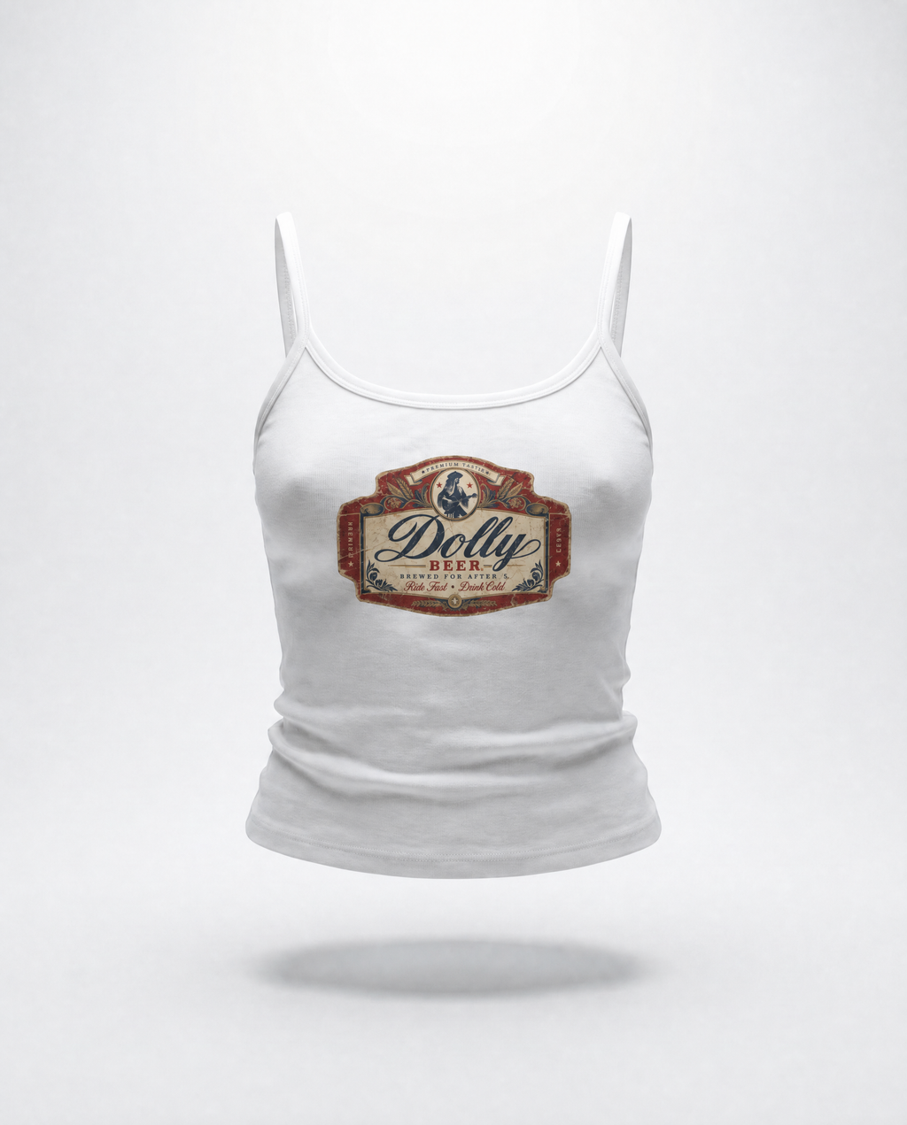 DOLLY BEER Spaghetti Strap Tank Top