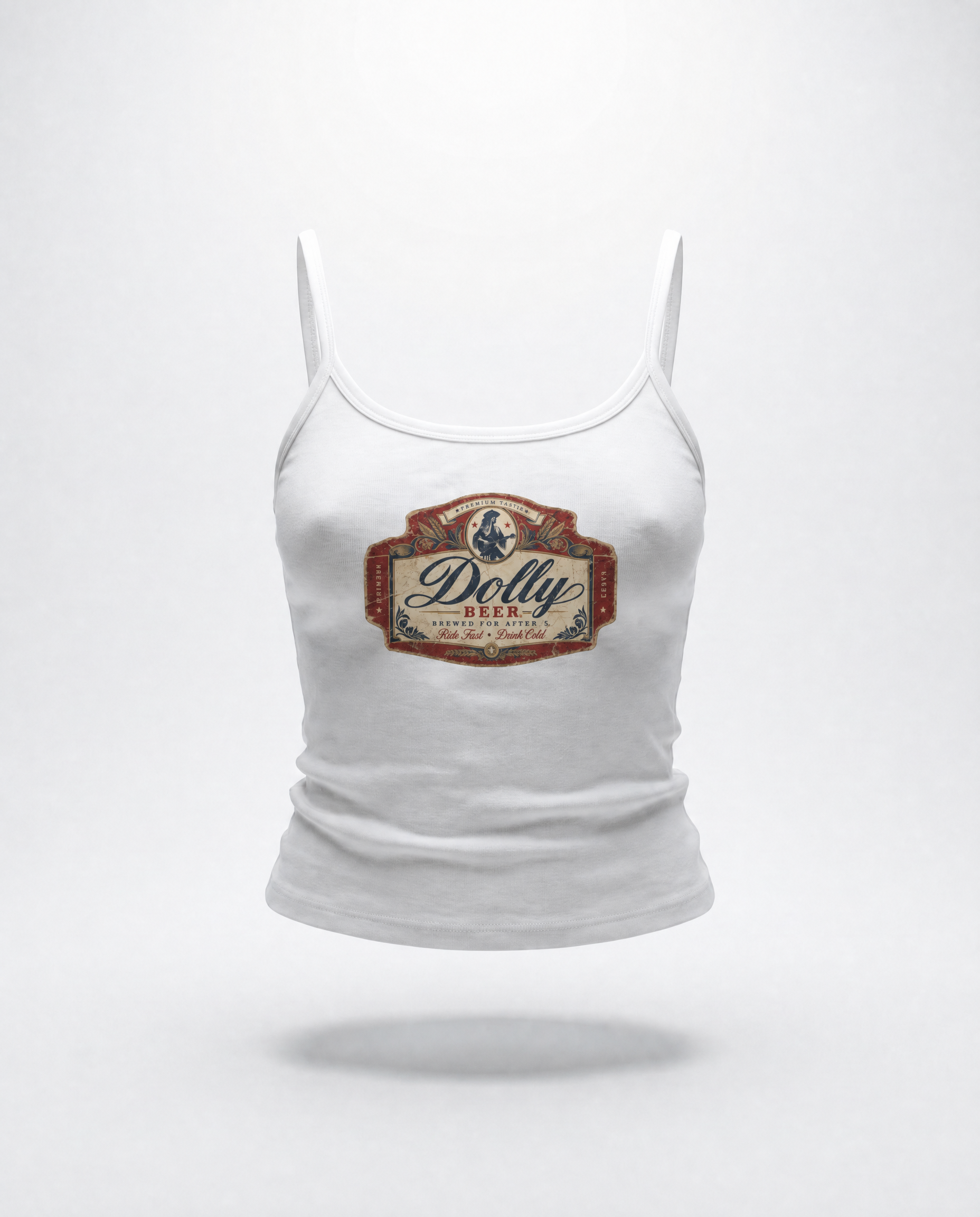 DOLLY BEER Spaghetti Strap Tank Top