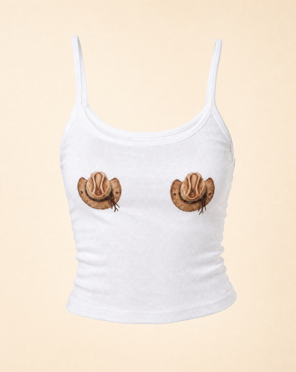 Cowboy Hat Spaghetti Strap Top