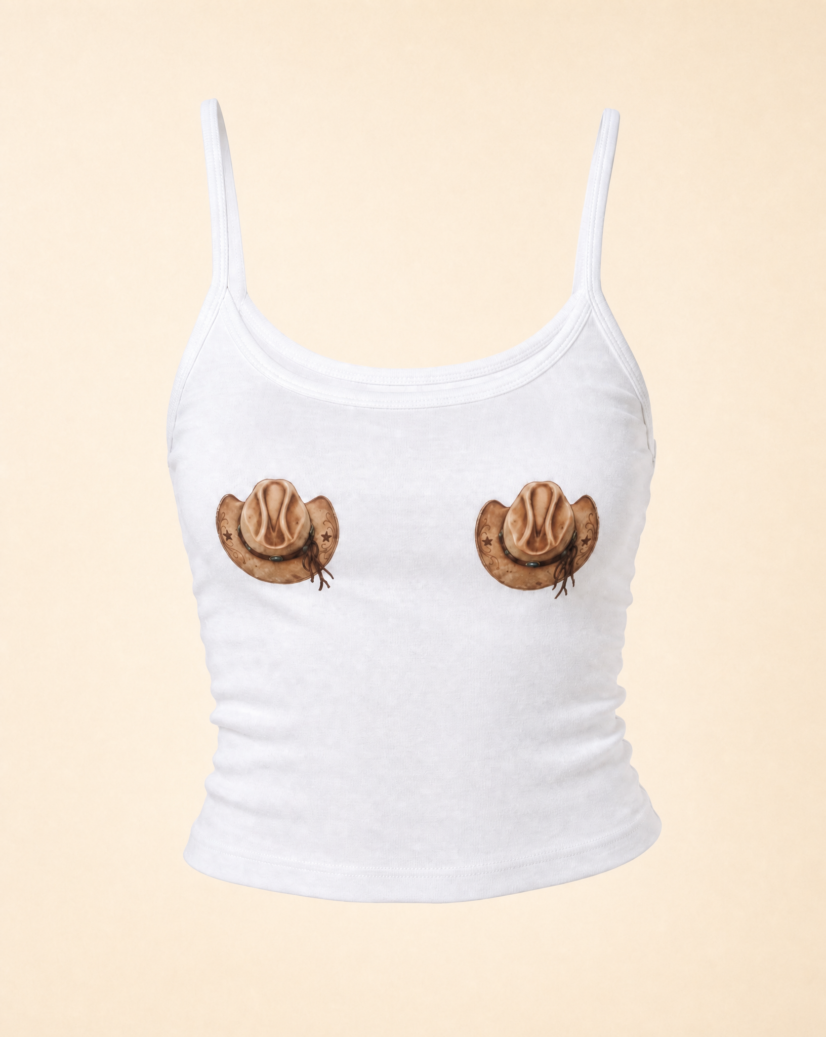Cowboy Hat Spaghetti Strap Top