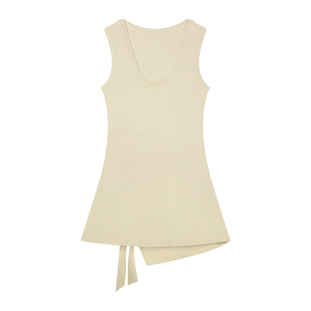 LOW LIGHT MINI DRESS CREAM